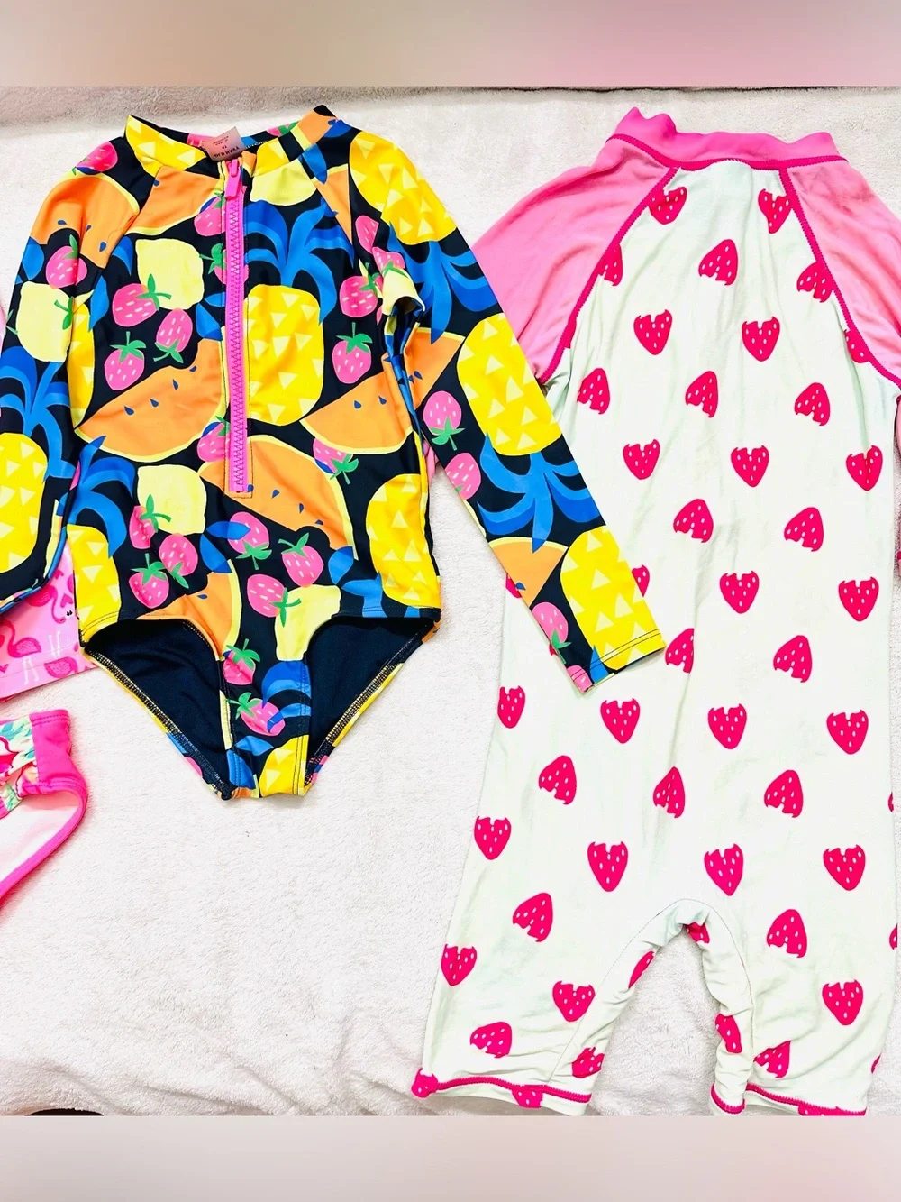 Lot Girls Cute Swimming Suits & One Pieces Size 4-5 Years Excellent Condition